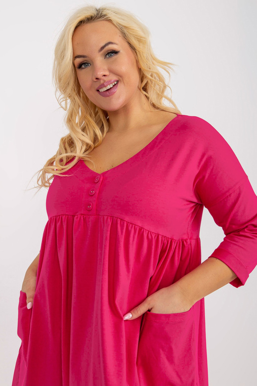 Fuksijos plius dydžio bazinė suknelė...