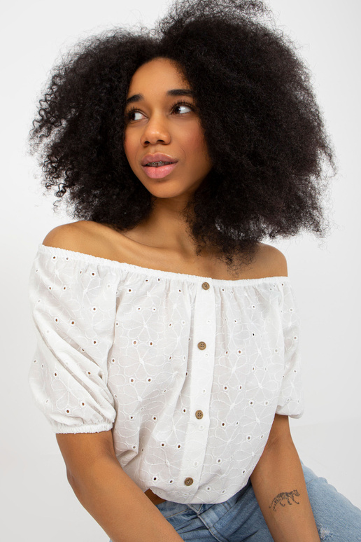 Ecru trumpa ažūrinio rašto ispaniška...