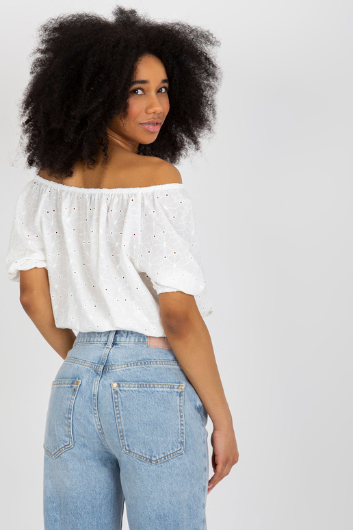 Ecru trumpa ažūrinio rašto ispaniška...