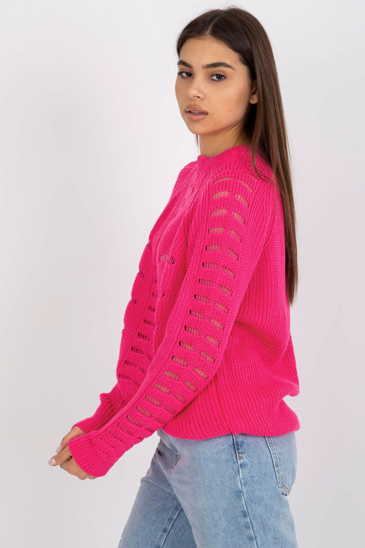 Fluo rožinis ilgas oversized...