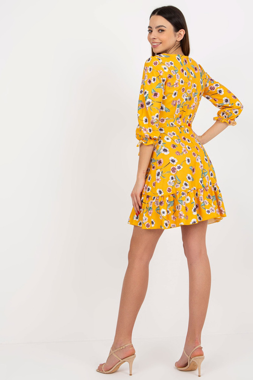 Suknelė-LK-SK-507601.32P-tamsiai geltona