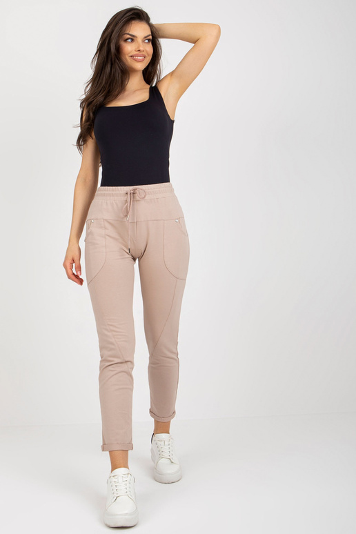 Sportinės kelnės-RV-DR-8696.20-smėlio...