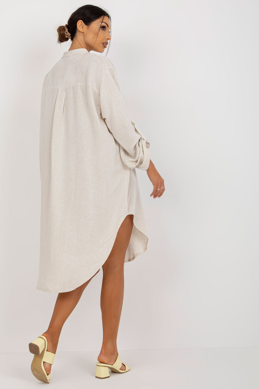 Šviesiai smėlio spalvos suknelė su...