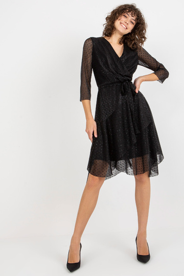 Juoda Wrap Midi kokteilinė...