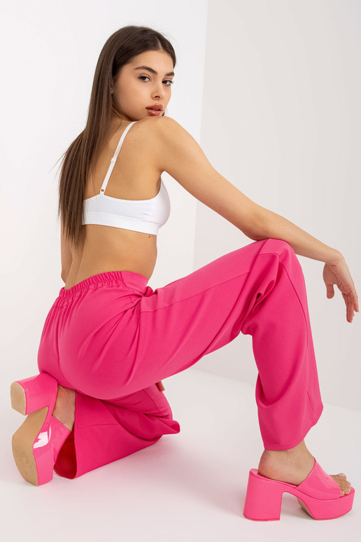 Tamsiai rožinės plačios kelnės nuo...