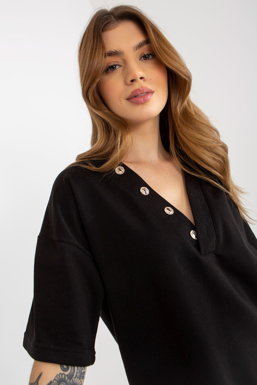 Juodų megztinių vasaros komplektas su...