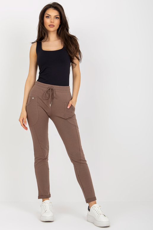 Sportinės kelnės-RV-DR-8696.20-rudos