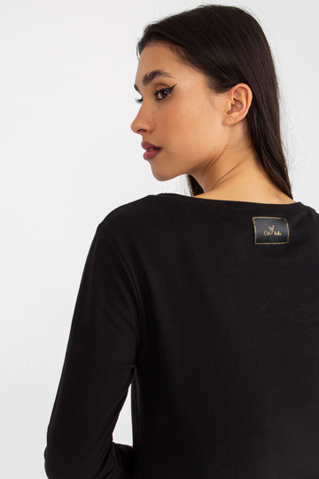 Juoda megztinė suknelė su... 2