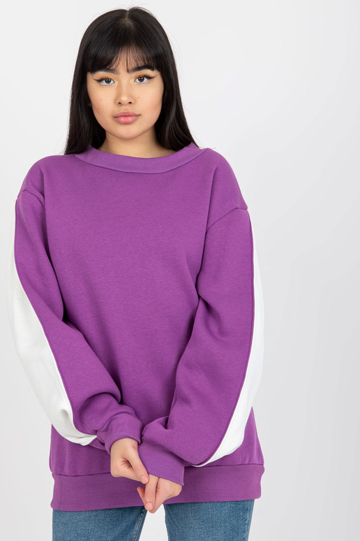 Violetinės spalvos megztinis be... Violetinės spalvos megztinis be...