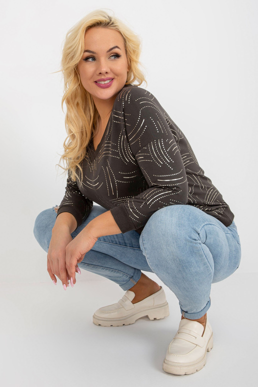 Khaki moteriškas didelio dydžio...