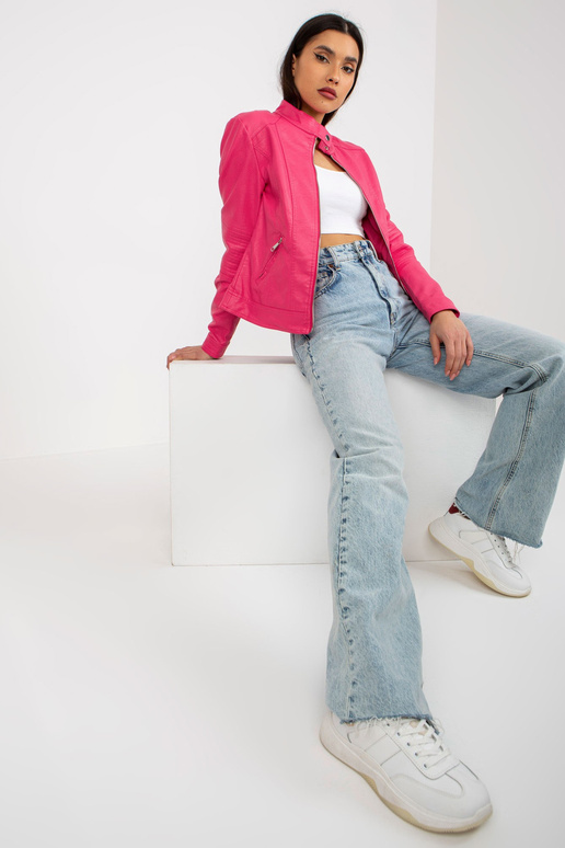 Rožinė moteriška ekologiška odinė...