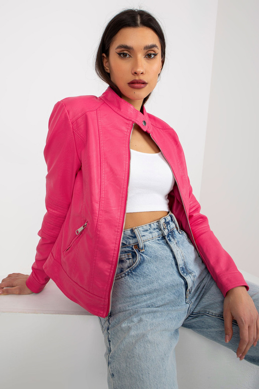 Rožinė moteriška ekologiška odinė...