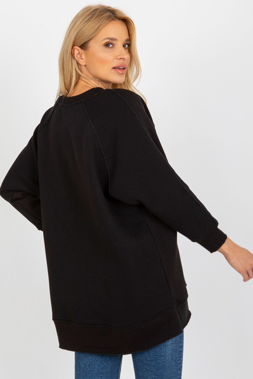 Juodi moteriški megztiniai be gobtuvo Juodi moteriški megztiniai be gobtuvo