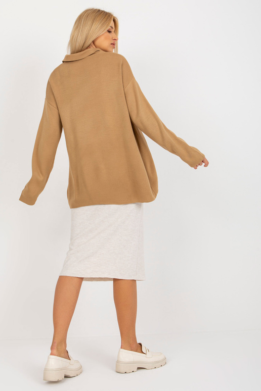 Camel ilgas oversize megztinis su...