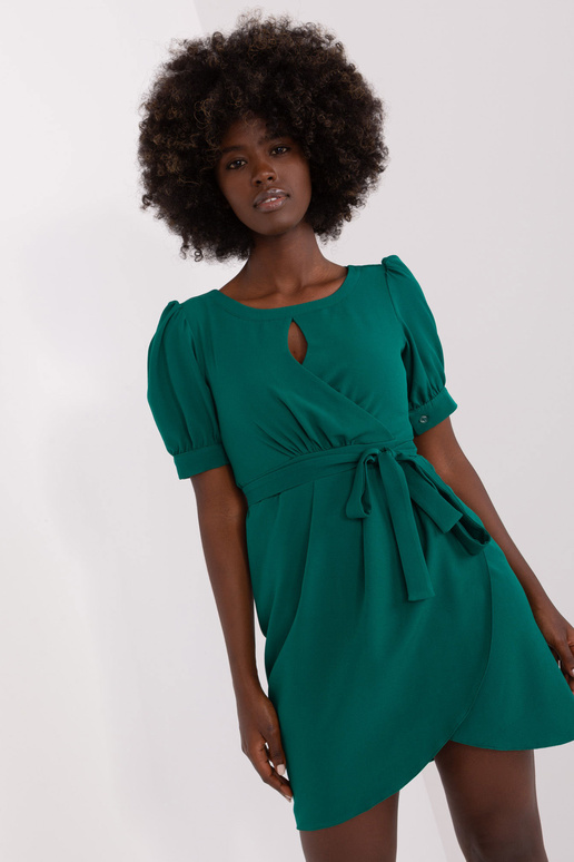 Suknelė-LK-SK-508622.06P-tamsiai žalia