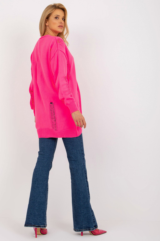 Fluo rožinis oversized kardiganas su... Fluo rožinis oversized kardiganas su...
