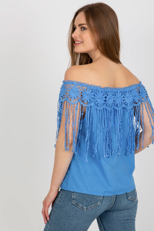 Mėlyna vasarinė ispaniška palaidinė...