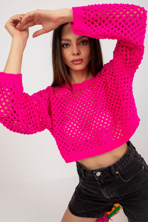 Megztinis-BA-SW-9008.35P-fluo rožinis