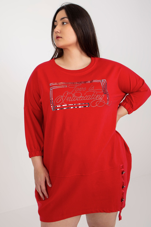 Raudona plius dydžio medvilninė... Raudona plius dydžio medvilninė...