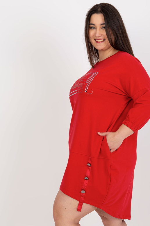 Raudona plius dydžio medvilninė... Raudona plius dydžio medvilninė...