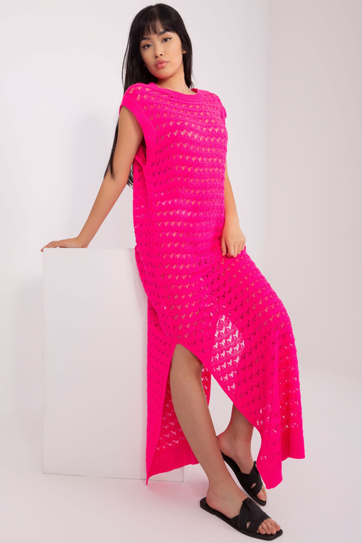 Suknelė-BA-SK-9003.47P-fluo rožinė