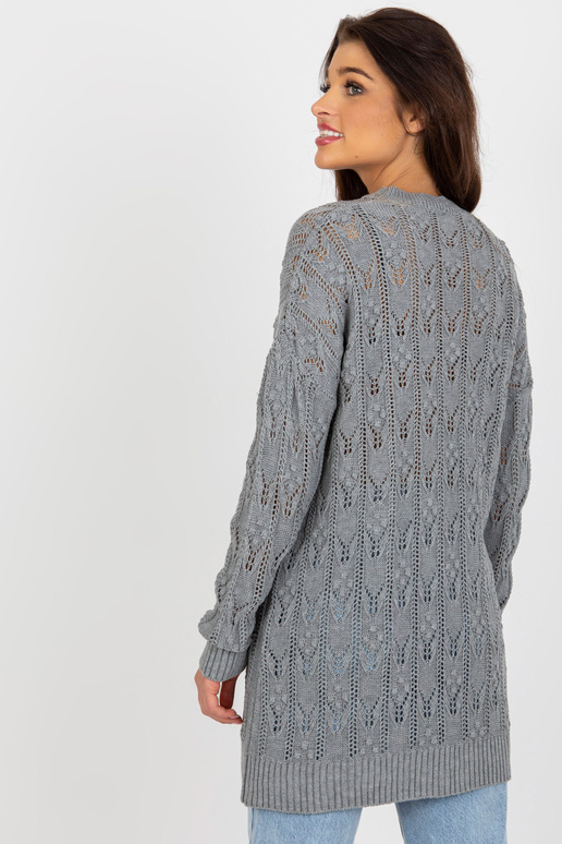 Pilka ažūrinė megzta suknelė oversize...