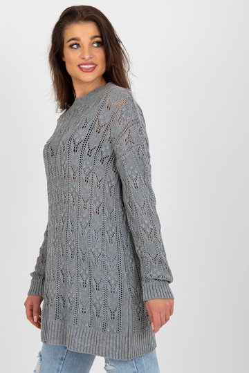 Pilka ažūrinė megzta... 2