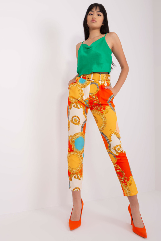 Spodnie-DHJ-SP-12787D.23X-pomarańczowy