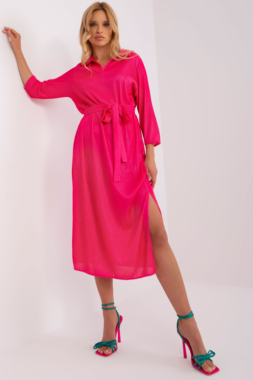 Suknelė-LK-SK-509348.04-tamsiai rožinė