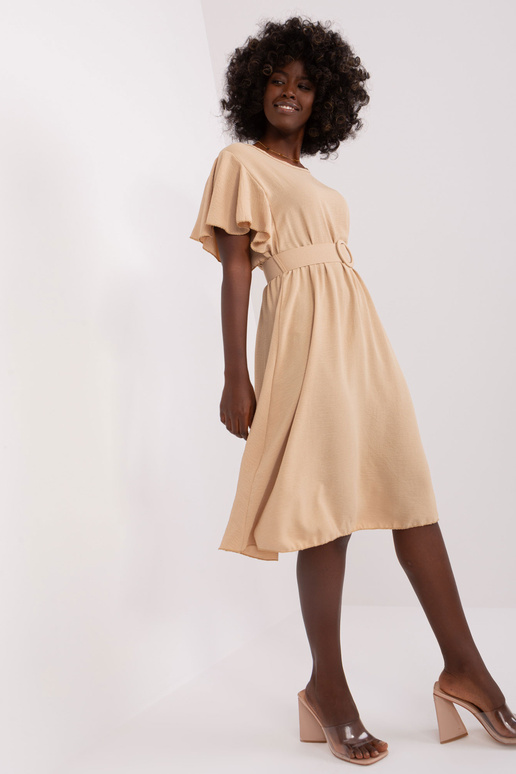 Suknelė-DHJ-SK-5648.07-smėlio spalvos