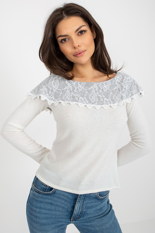 Smėlio ir pilkos spalvos megztinis...