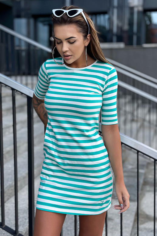 Suknelė-TW-SK-2092.83P-balta-žalia