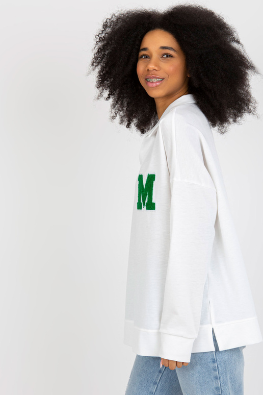 Ecru medvilnės oversize palaidinė su... Ecru medvilnės oversize palaidinė su...