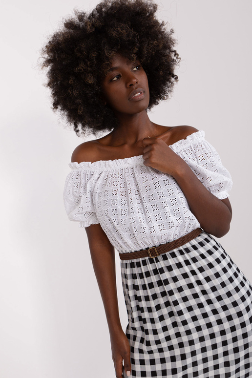 Suknelė-LK-SK-506343.60P-balta ir juoda