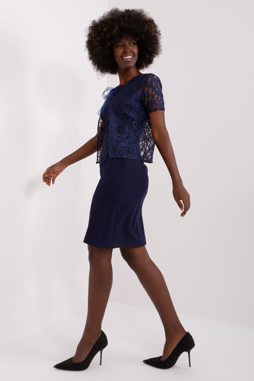 Suknelė-LK-SK-509284-1,80-tamsiai mėlyna