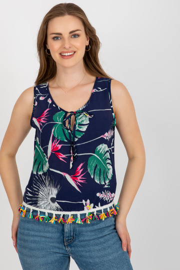 Tamsiai mėlyna trumpų...