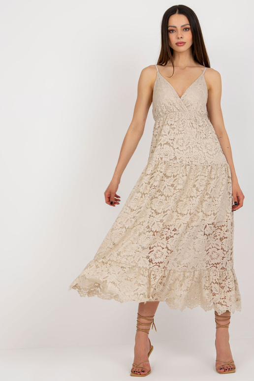 Suknelė-TW-SK-BI-8247.62P-smėlio spalvos