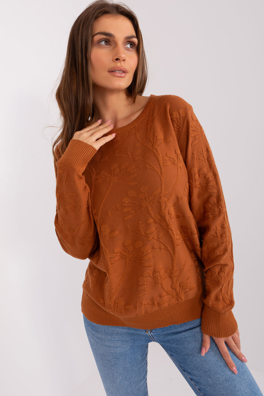 Megztinis-AT-SW-2231.99P-šviesiai rudas