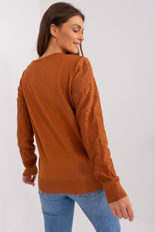 Megztinis-AT-SW-2231.99P-šviesiai rudas