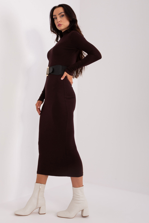 Suknelė-EM-SK-778.65-tamsiai ruda
