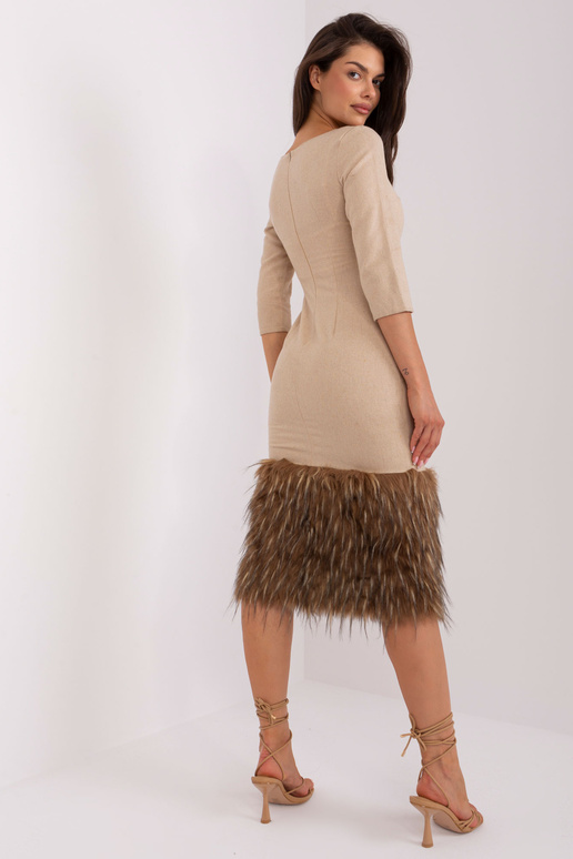 Suknelė-LK-SK-506441.27P-smėlio spalvos