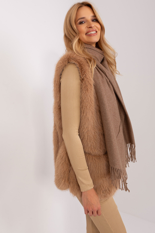 Šalikas-AT-SZ-23185.62P-tamsiai ruda