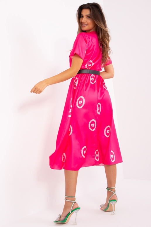 Suknelė-DHJ-SK-17260.90-tamsiai rožinė