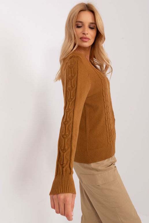 Megztinis-AT-SW-2329.98P-šviesiai rudas