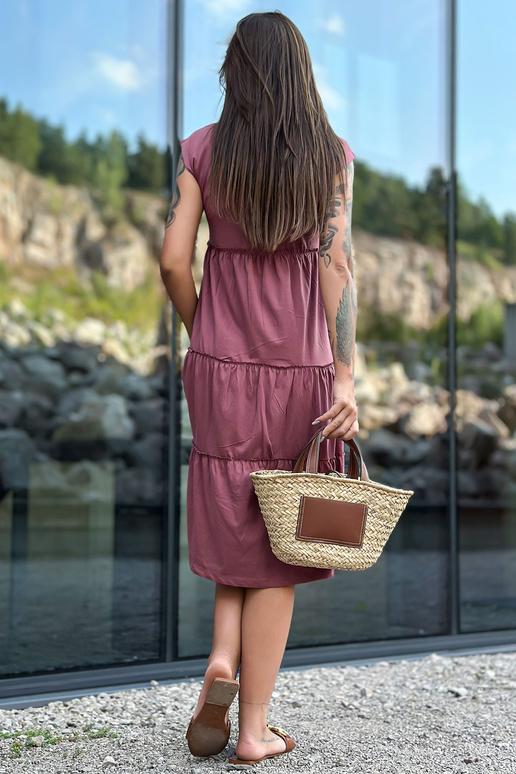 Suknelė-TW-SK-2206.04P-tamsiai rožinė