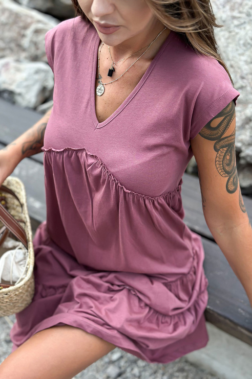 Suknelė-TW-SK-2206.04P-tamsiai rožinė