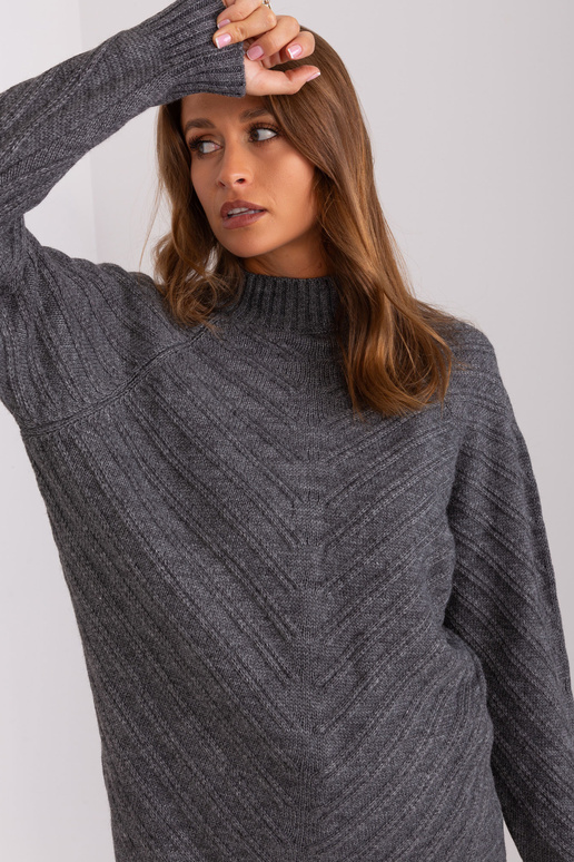 Megztinis-BA-SW-8013.14P-tamsiai pilkas