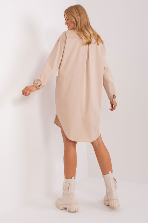 Suknelė-CHA-SK-1027-2,68-smėlio spalvos