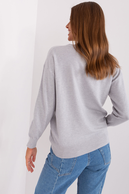 Megztinis-AT-SW-2325.95P-šviesiai pilkas