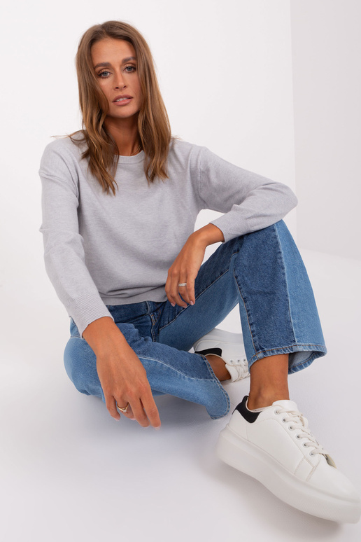 Megztinis-AT-SW-2325.95P-šviesiai pilkas